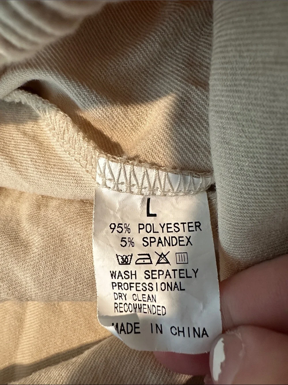 Beige Drawstring Women's Casual Shorts